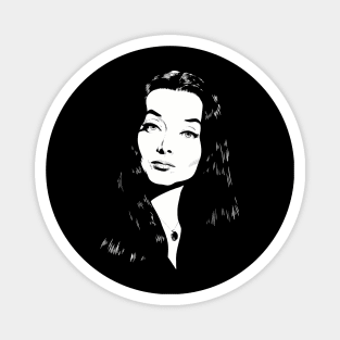 Morticia Addams Magnet